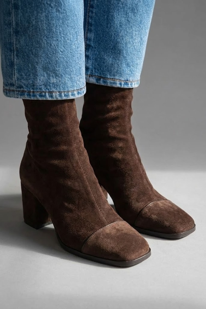 Victoria | Square toe heeled boots