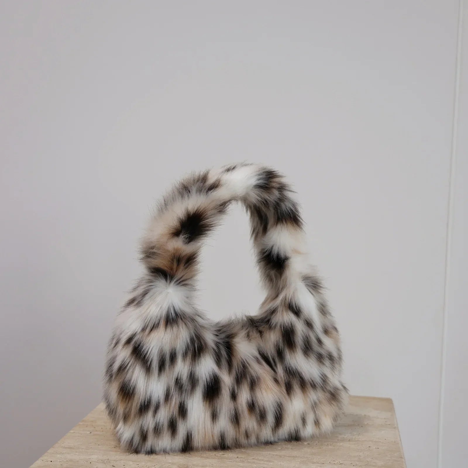 Mabel | Faux Fur Hobo Shoulder Bag