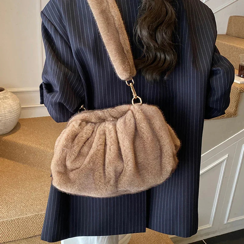 Elowen | Plush Gathered Shoulder Bag