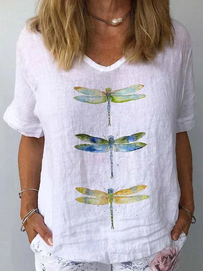 Stella | Retro V-Neck Top